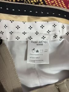 Beige Straight Leg Pants