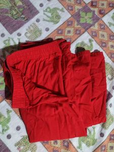 Red Wide Leg Palazzo Pants