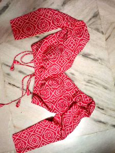 Deep Pink Bandhani Blouse