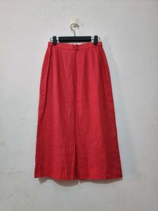 Red Straight Skirt