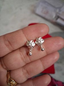 Floral Silver Earrings 92.5