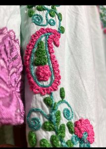 Pure Cotton Embroidered Kurti