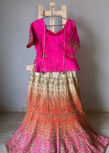 Heavy Embroidered Bridal Lehenga Choli Set