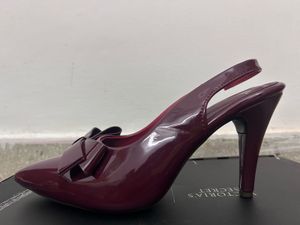 Zara Inspired Burgundy Heels with Bow