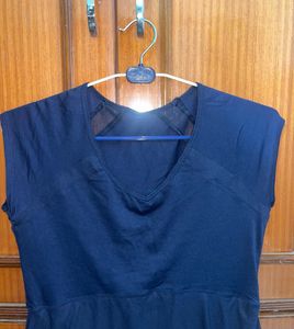 blue sporty casual top