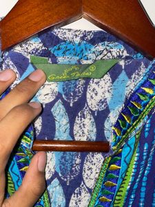 Blue Print Tunic Kurta