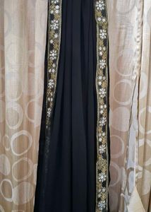 black heavy work dupatta