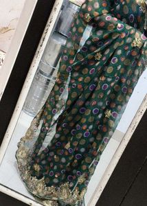 Green Embellished Saree
