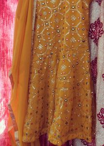 Mustard dress gor girls
