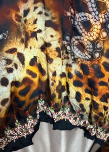 Animal Print Kaftaan Dress