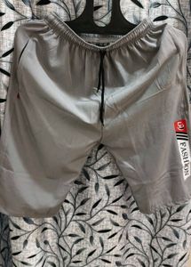 Men's Grey Casual Shorts with Zipper Pockets – XL