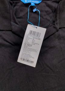 Van Heusen Black Camp Collar Shirt