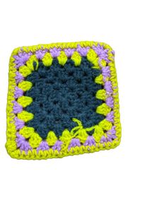 Crochet Granny Square Table Mat with Coasters Set