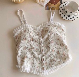 Floral Lace Corset Cami Top