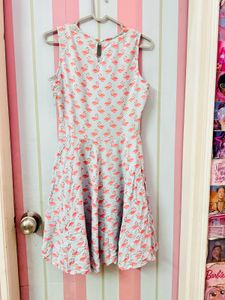 Flamingo Print Dress