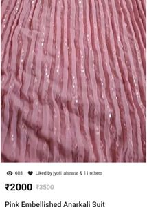 Pink Plazo Suit