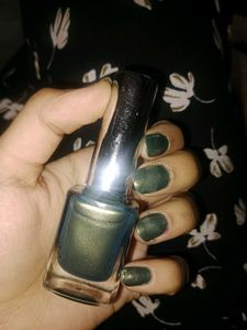 Metallic Green Nail Polish