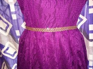 Beutiful Purple Colour Goun 38&#34;Size