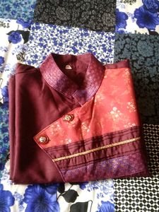 Brown Kurta Pajam Set For Traditional Occassions..