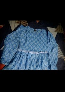 Blue Printed Dress 💙