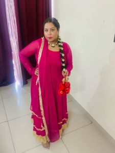 Pink Anarkali Suit