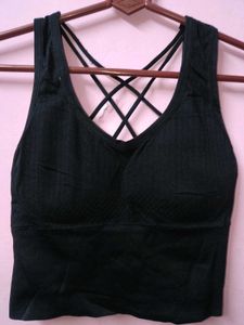 New Stylish Black Sports Bra