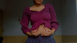 Purple Crop Top