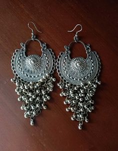 Silver Drop Danglers