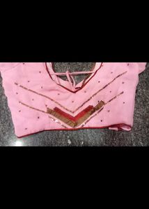 Saree With Fully Worked Leafs And Flower design