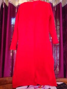 Red Floral Print Dress