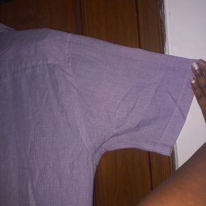 Rich Look Lavender Colour Half Sleeve Shirt