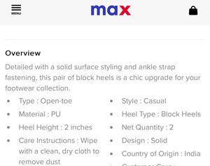 Max Gold Block Heels