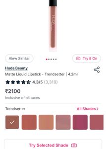 Huda Beauty Liquid Lipstick (Trendsetter)