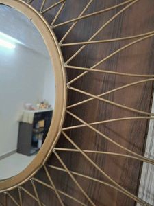 Gold Metal Sunflower Mirror