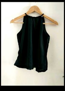 Elegant Black Halter Top
