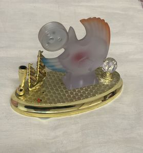 Fish &amp; XINJIN Clock Showpiece