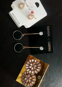 Earrings set of 3