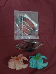 Combo 2 MatteLipstick &amp; Hair Clip Bundle - 4 Piece
