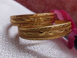 Gold Bangles - Set of 2