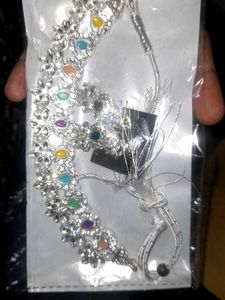 New Kundan Silver/white /MultiColor/Golden Necklac