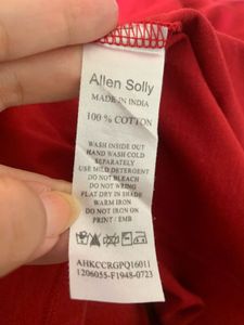 Unisex Allen Solly Pure Cotton T-Shirt
