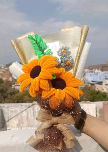 Fully Handmade Sunflower Bouquet 💐