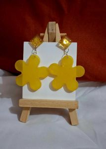 Hanmade resin Flower studs Earrings