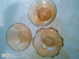 3 Piece Of Vintage Glass Bowl