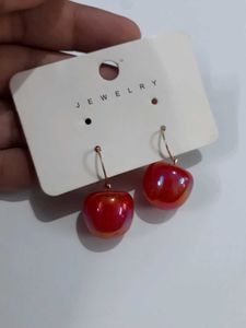 Cherry 🍒 shiny earrings- BRAND NEW 🌟