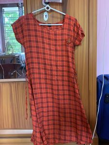 Orange And Black Kurthi 5pc