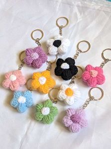Crochet Flower Keychains🩷