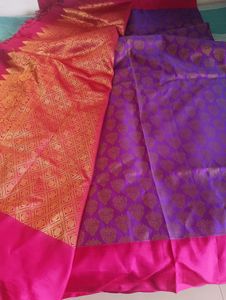 Beautiful double Shade Kanjeevaram Saree