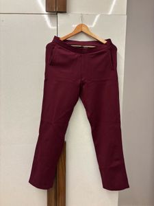 Maroon Casual Pants