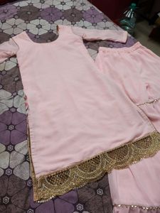 Pink Sharara Set